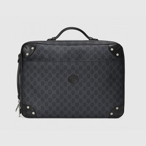 구찌 GG 수프림 브리프케이스 블랙 658543