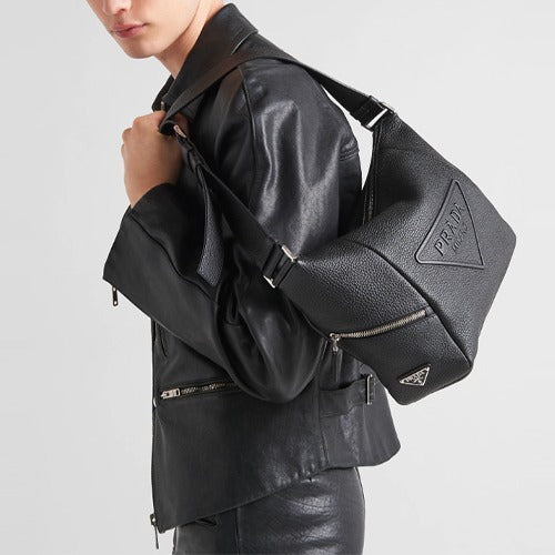 프라다 숄더 스트랩 가죽 크로스백 블랙 2VH165