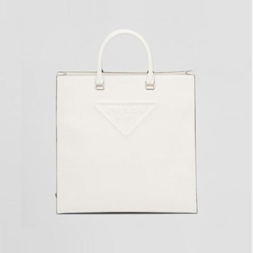 프라다 사피아노 가죽 토트백 화이트 2VG084