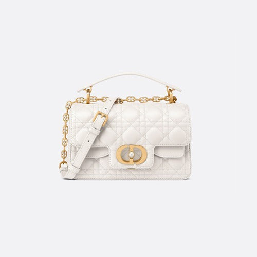 디올 졸리 스몰 탑 핸들백 화이트