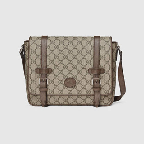 구찌 GG 수프림 메신저백 베이지