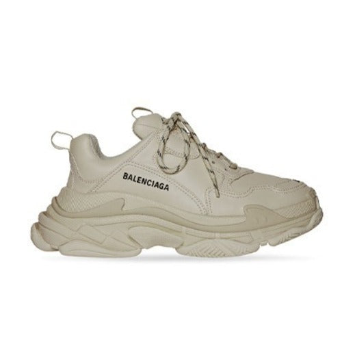 발렌시아가 테크니컬 머티리얼 트리플S 스니커즈 베이지
