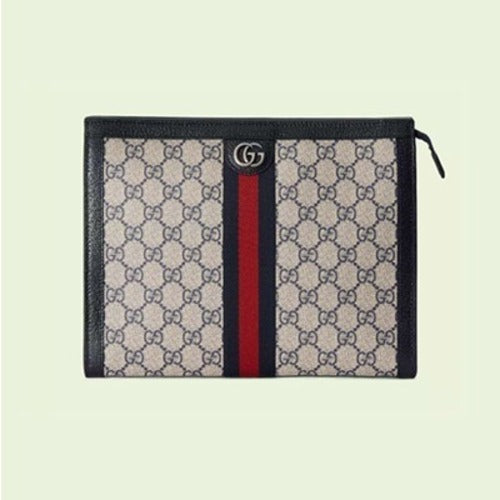 구찌 오피디아 GG 파우치 베이지/블루 625549