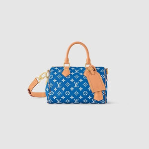 루이비통 스피디 P9 반둘리에 25 블루 M24424