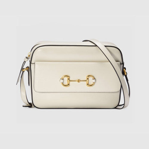 구찌 홀스빗 1955 스몰 숄더백 화이트