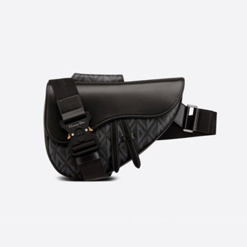 디올 CD 다이아몬드 새들백 블랙