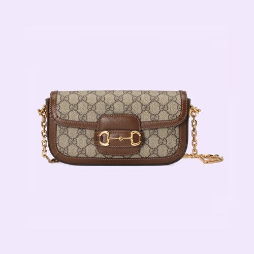 구찌 홀스빗 1955 숄더백 브라운 735178