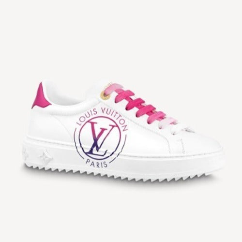 루이비통 타임 아웃 스니커즈 화이트/핑크 1AA1BN