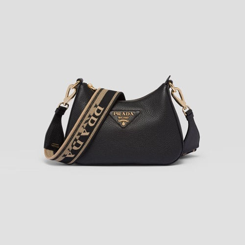 프라다 비텔로 다이노 숄더백 블랙 1BH193