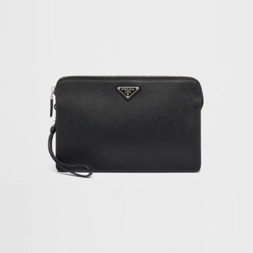 프라다 사피아노 클러치 블랙 2VF056