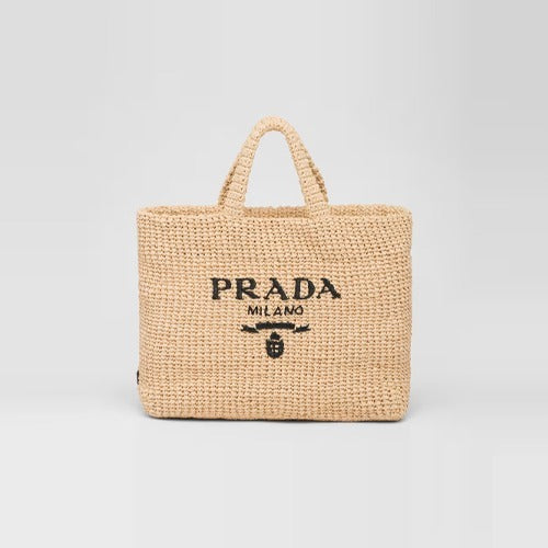 프라다 크로셰 라지 토트백 내추럴 1BG392