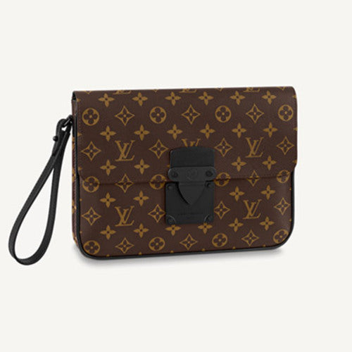루이비통 S 락 A4 파우치 브라운 M80560