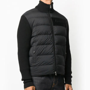 몽클레어 로고 레터링 트리콧 니트 패딩 믹스 자켓 2color