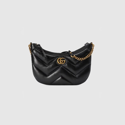 구찌 GG 마몽 마틀라세 스몰 숄더백 블랙 777263 (있지 류진 착용)