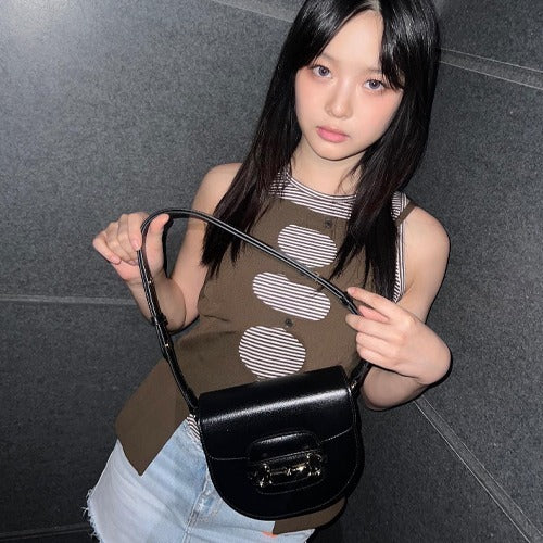 구찌 홀스빗 1955 미니 라운드백 블랙 760191 (하니 착용)