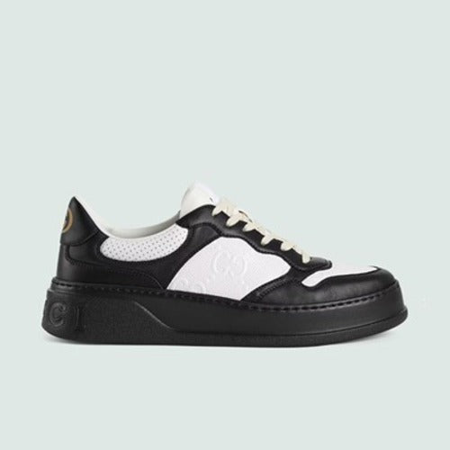 구찌 GG 엠보스 스니커즈 화이트/블랙