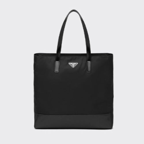 프라다 리나일론 레더 토트백 블랙 2VG071