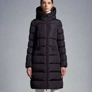 몽클레어 아보세트 여성 롱 다운 자켓 블랙