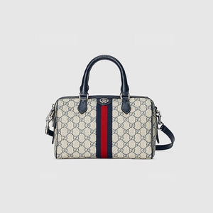 구찌 오피디아 GG 스몰 탑 핸들백 블루 772061