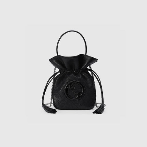 구찌 블론디 미니 버킷백 블랙 760313