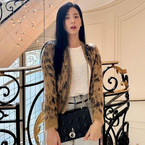 디올 미스 디올 탑 핸들백 블랙 (지수 착용)