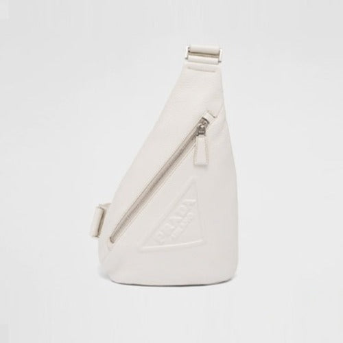 프라다 크로스 가죽 백 화이트 2VZ098