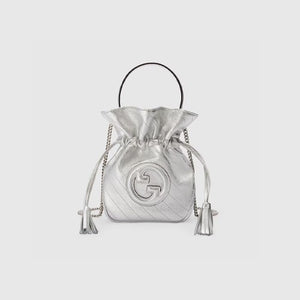 구찌 블론디 미니 버킷백 실버 760313