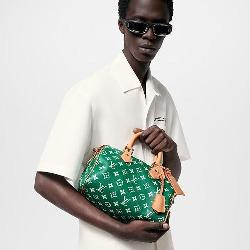 루이비통 스피디 P9 반둘리에 25 그린 M24423