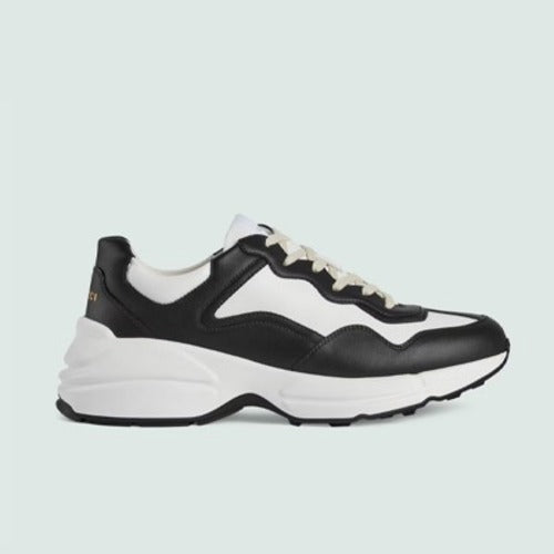 구찌 로우탑 라이톤 스니커즈 화이트/블랙 721750