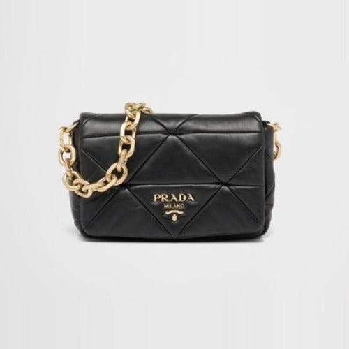 프라다 시스템 나파 패치워크 숄더백 블랙