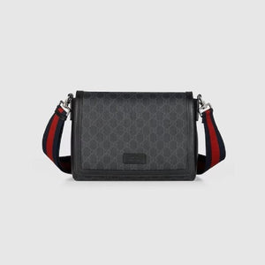 구찌 블랙 GG 수프림 크로스백 771167