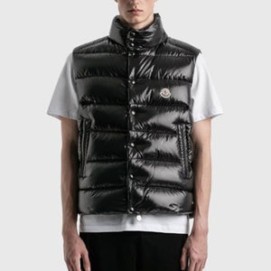 몽클레어 팁 다운 패딩 조끼 블랙
