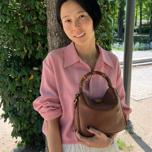 구찌 다이애나 스몰 숄더백 브라운 746251 (김나영 착용)