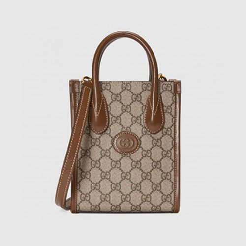 구찌 인터로킹 G 미니 토트백