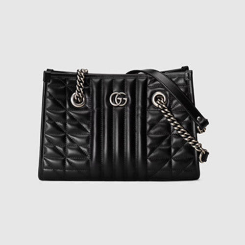 구찌 GG 마몽 스몰 토트백 블랙