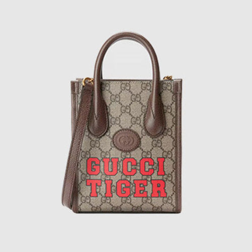 구찌 타이거 GG 미니 토트백