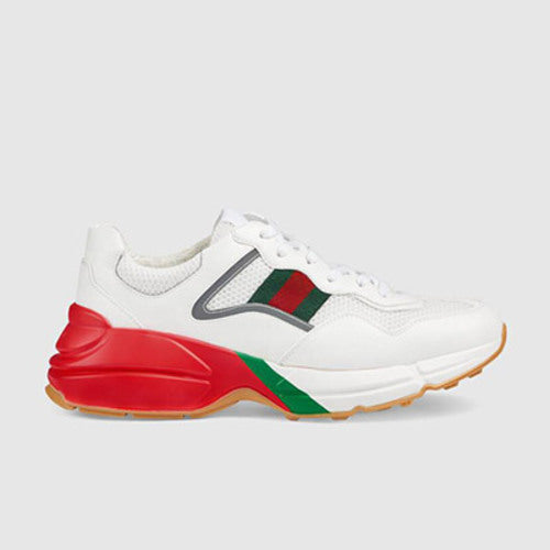 구찌 웹 라이닝 컬러 라이톤 스니커즈 화이트