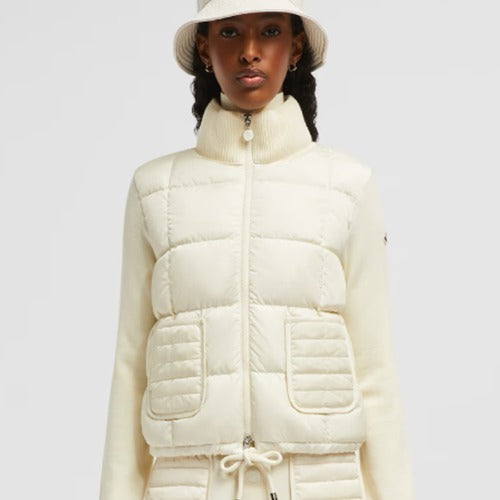 몽클레어 스퀘어 퀼팅 패딩 가디건 2color