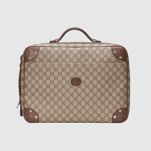 구찌 GG 수프림 브리프케이스 베이지 658543