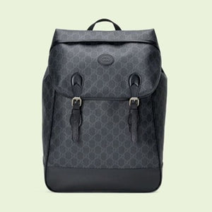 구찌 인터로킹 G 미디엄 백팩 블랙