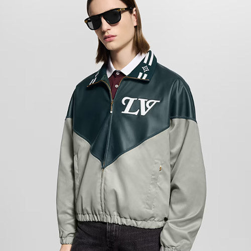 루이비통 그래픽 레더 믹스 트랙 자켓 1AIJX2