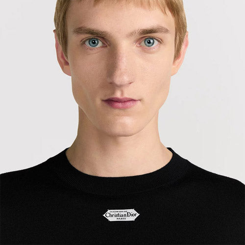 [국내배송] 디올 크리스찬 디올 파리 라벨 스웨터 블랙