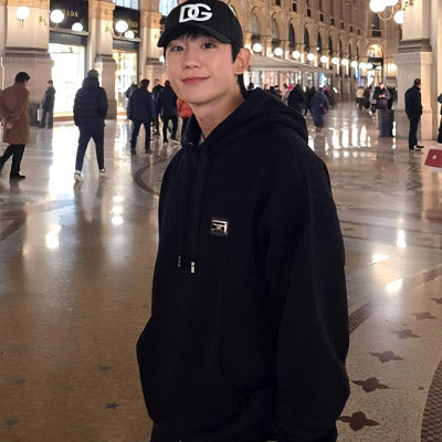 [국내배송/당일출고] 돌체앤가바나 밀라노 플레이트 후드티 블랙 (정해인 착용)