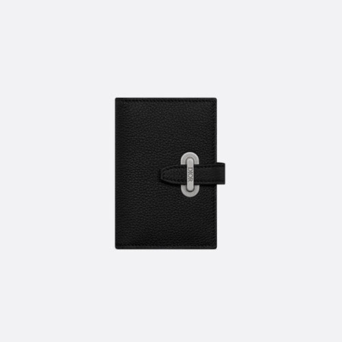 디올 노르망디 버티컬 2단 카드 지갑 블랙