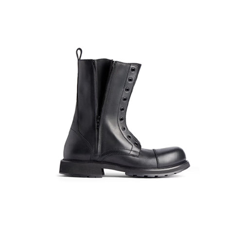발렌시아가 트럭 레이스업 부츠 블랙