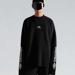 [국내배송] 발렌시아가 3B 스포츠 아이콘 스키 니트 블랙