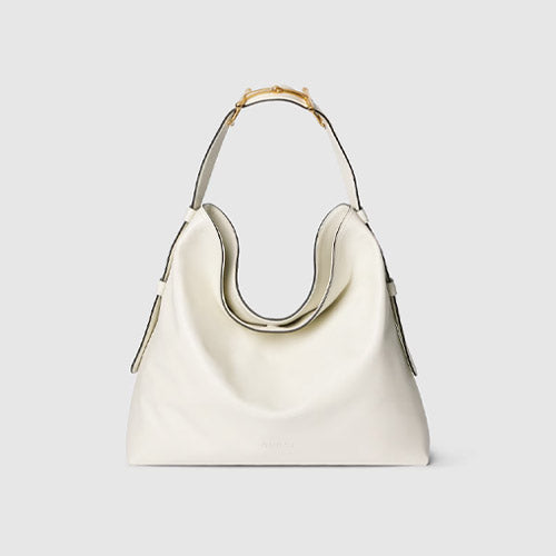 구찌 베아트릭스 레더 토트백 화이트 미디엄/라지