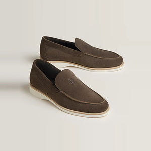 에르메스 로우 스웨이드 로퍼 브라운