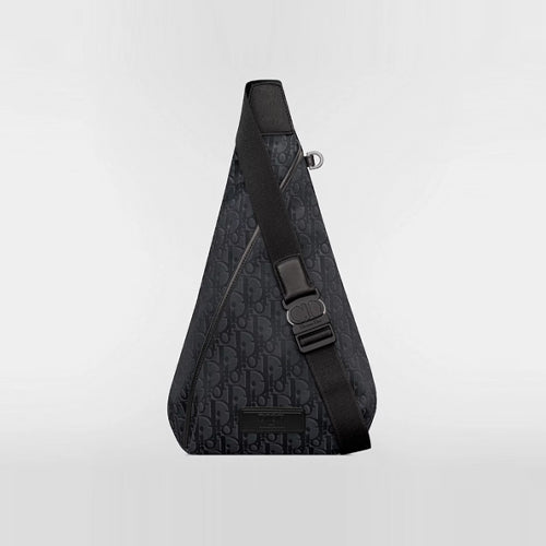 디올 트렉 지퍼 슬링백 블랙