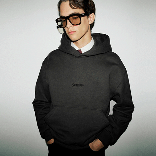 [국내배송] 세인트로랑 로고 자수 후드티 4color